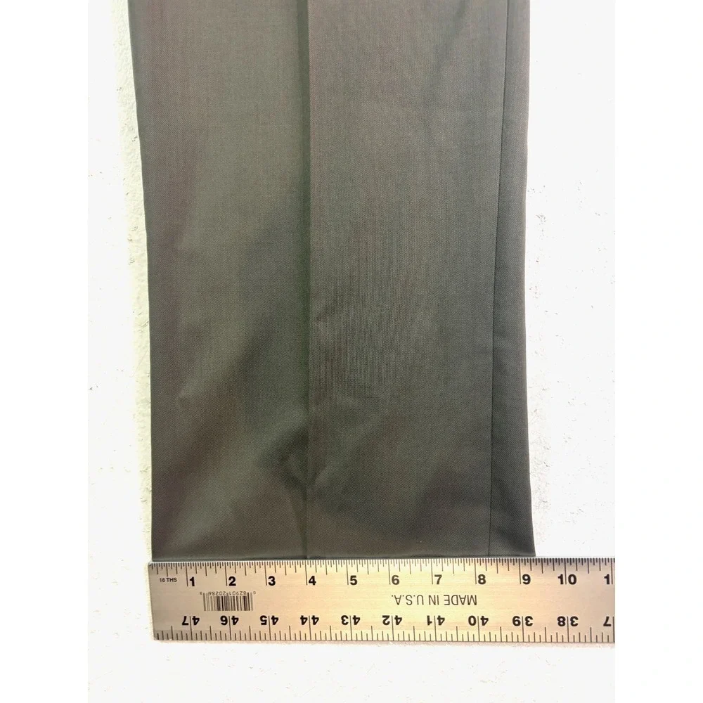 NEW Hart Schaffner Marx 40 olive green‎ dress suit pants wool high waist pleated